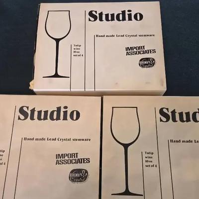 Studio Hand Made Lead Crystal Stemware