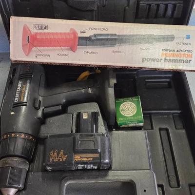 Craftsman 14.4v Drill (NO Charger) And Remington Power Hammer