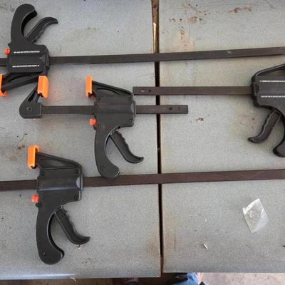 Set Of 4 Grip Bar, F-Clamps 