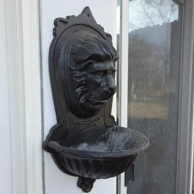 Cast Iron "Patterson London 1893" Lion Head Wall Planter