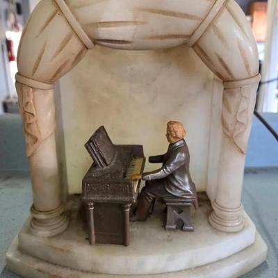 Vintage J.B. Hirsch Beethoven Sculptural Night Light, Likely From The 1930s