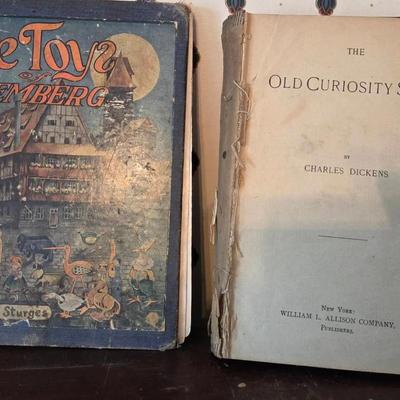 Vintage Hardcover Charles Dickens The Old Curiosity Shop And The Toys Of Nuremberg Copyright 1913