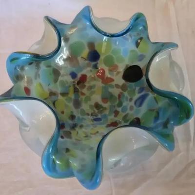 Vintage Murano Art Glass Bowl