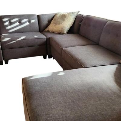 Large Sectional - Bluish Grey