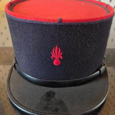 Vintage French Foreign Legion Military Kepi Hat Cap