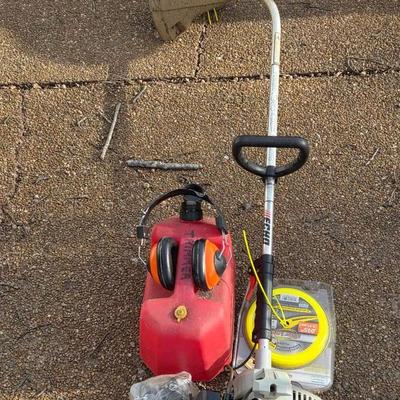 Echo GT-200R Gas Weed Eater With Noise Mufflers, String And Some Gas Oil Mix