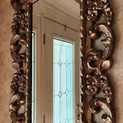 Large Gold Accent Mirror