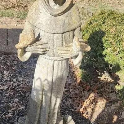 St. Francis Garden Statue Concrete 