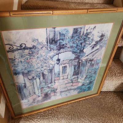 Bamboo Framed Hanging Wall Art