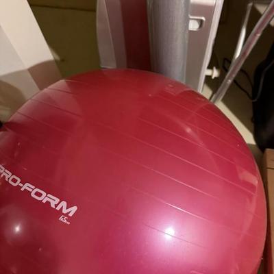 Exercise ball & mat