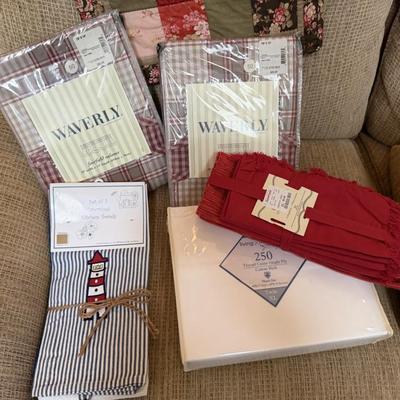 NIB towels, sheets etc