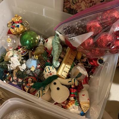 Christmas ornaments etc