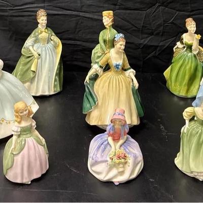 Sale Photo Thumbnail #45: Nine Royal Doulton Ladies and Girls