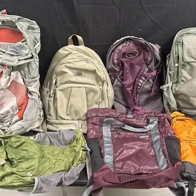 Sale Photo Thumbnail #73: Hiking & Travel Backpack Lot … Osprey, Deuter, REI, L.L. Bean, Patagonia & More … Carrying Case Incl