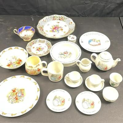 Sale Photo Thumbnail #18: Wedgewood and Bunnykins Tea Sets & More