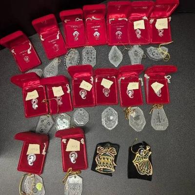 Sale Photo Thumbnail #2: Waterford Annual Christmas Ornament Collection (1979–1993)