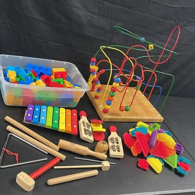 Sale Photo Thumbnail #15: Vintage Children’s Toys - Blocks & Musical Instruments