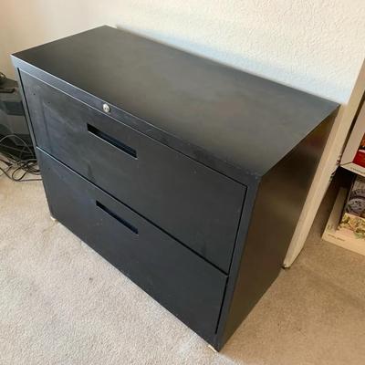 Black Metal Storage Container 