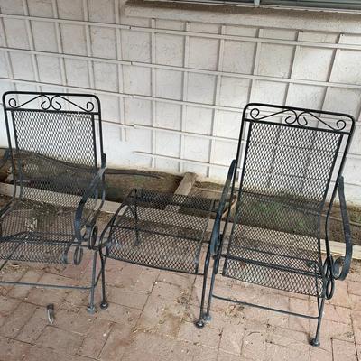 Black Metal Lawn Furniture