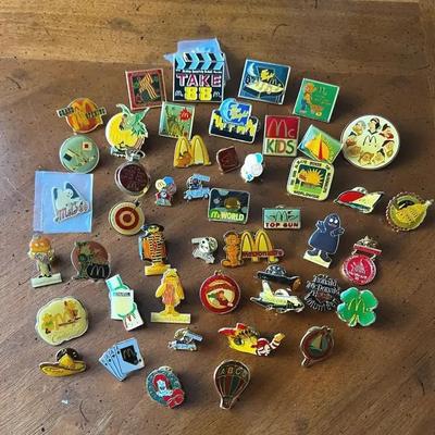Vintage McDonald’s Enamel Pin Collection Lot B
