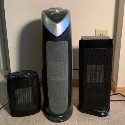 Two Heaters And Germ Guardian Machine
