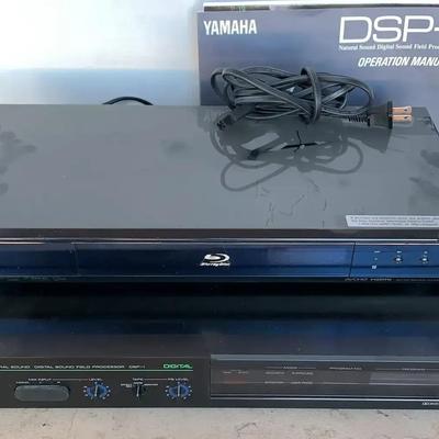 Yamaha DSP-1 Sound Processor And Sony Blu-ray DVD Player