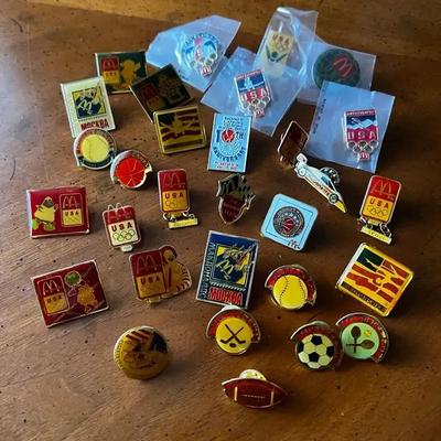 Vintage McDonalds Olympics Collectible Enamel Pins  