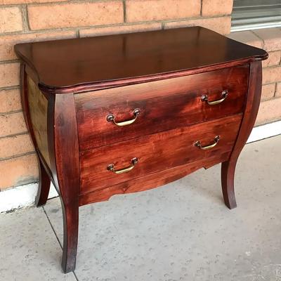 Wooden Desk / Chest With Brass Hardware 