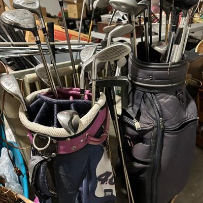 Sale Photo Thumbnail #76: Lots of golf clubs 