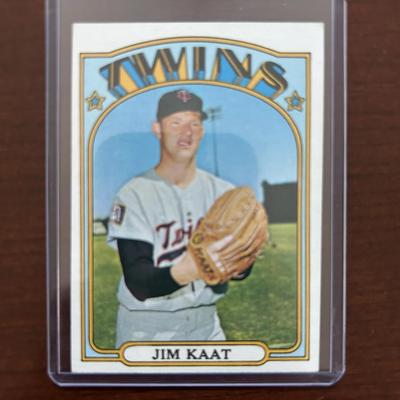 1972 Topps Baseball Card. Jim Kaat - Minnesota Twins. High Number Card #709