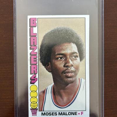 1976 Topps Basketball Card. Moses Malone - Portland Trail Blazers. Card #101