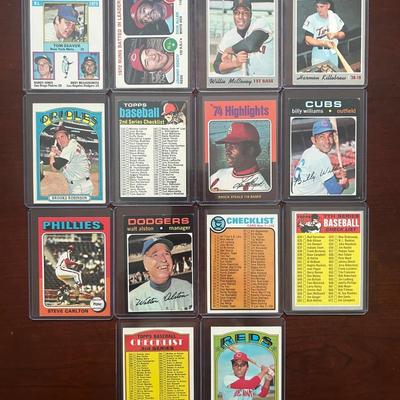 Vintage Baseball Cards. Tom Seaver, Johnny Bench, Harmon Killebrew, and More