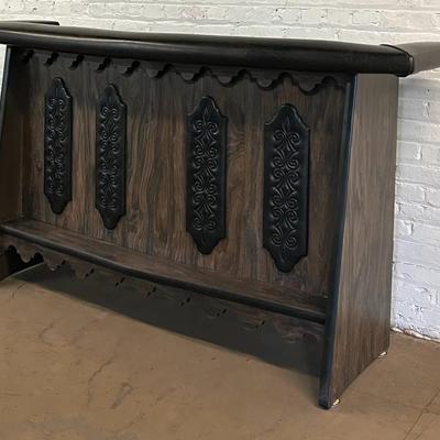 MCM / Spanish Revival Vinyl And Laminate Free Standing Dry Bar