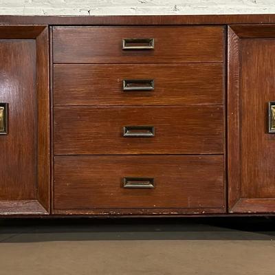 Art Deco Oak Sideboard, Mid 20th Century