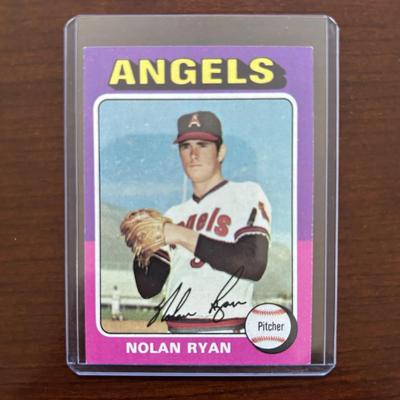 1975 Topps Baseball Card. Nolan Ryan - California Angels. Card #50

