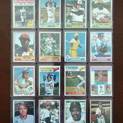 Vintage 1970s Baseball Cards. Babe Ruth, Mike Schmidt, Tom Seaver, and More