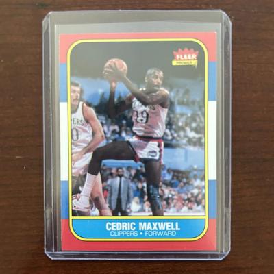 1986 Fleer Basketball Card. Cedric Maxwell - Los Angeles Clippers. Card #70