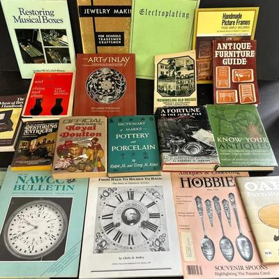 Various Titles On Collecting And Repairing Of Antiques And Music Boxes 