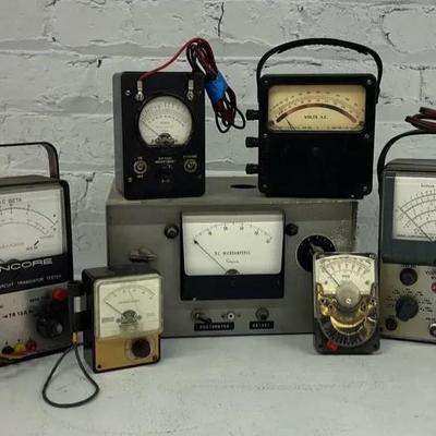 Vintage Collection Of Voltage & Other Testing Units