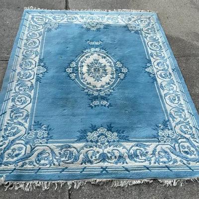 8’8x11’6 Vintage Nouristan Tamerlane Indian Hand Knotted Wool Rug
