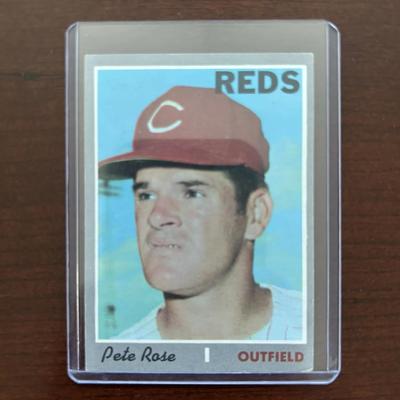 1970 Topps Baseball Card. Pete Rose - Cincinnati Reds. Card #580