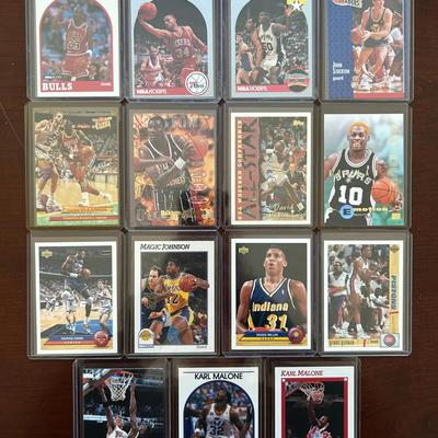 Vintage Basketball Cards. Michael Jordan, David Robinson Rookie, Charles Barkley, and More