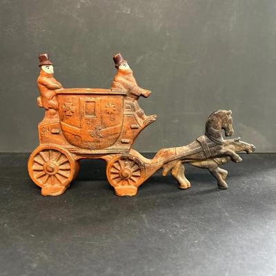 Vintage / Antique Cast Iron Carriage Doorstop