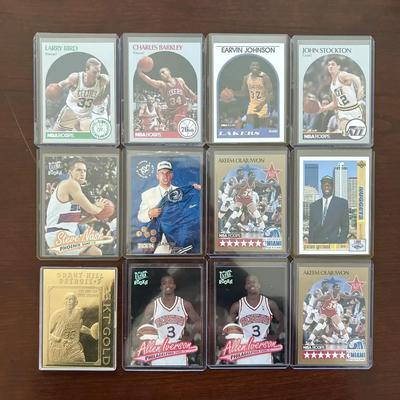 Vintage Basketball Cards. Allen Iverson Rookie, Magic Johnson, Larry Bird, Charles Barkley, and More