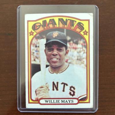 1972 Topps Baseball Card. Willie Mays - San Francisco Giants. Card #49