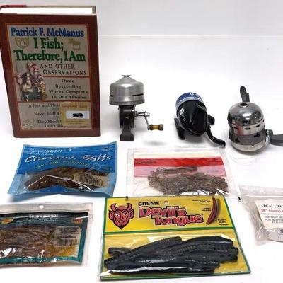 Complete Angler's Set with "I Fish; Therefore, I Am" Book