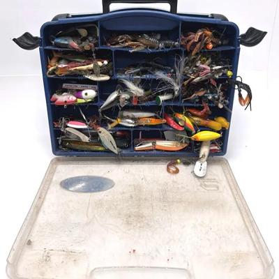 Fishing Tackle Box with a Variety of Lures #1