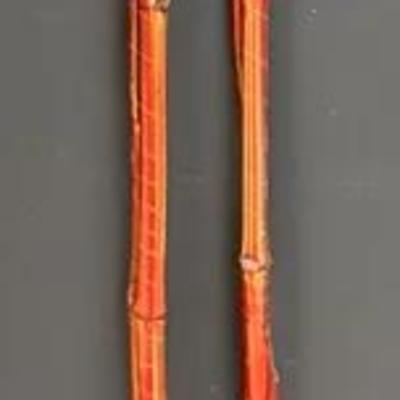 Complete Fishing Set with Vintage Bamboo Poles