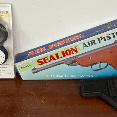 "Sealion" Air Pistol and Accessories