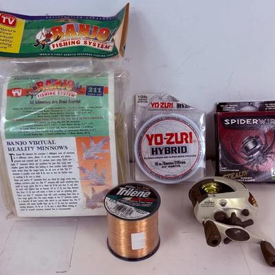 Rod, Reels, Line, Lures and More Fishing Assortment 